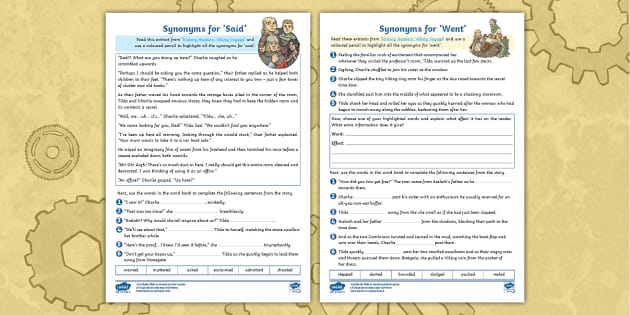 History Hackers Viking Voyage Synonyms For Said And Went